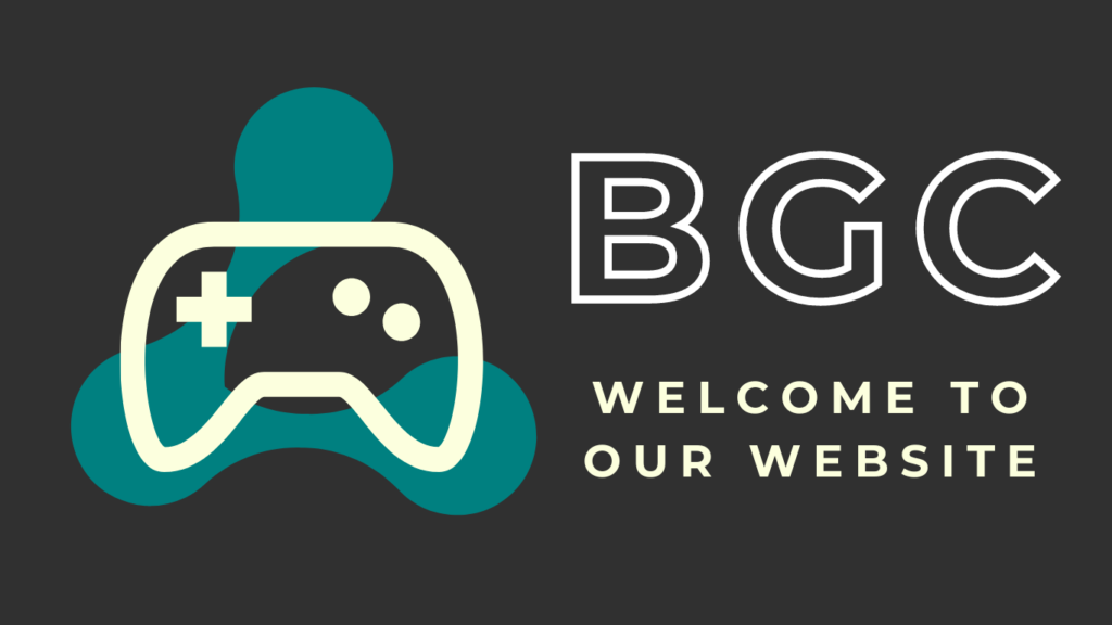 image contains the blind gaming club logo with large text, saying welcome